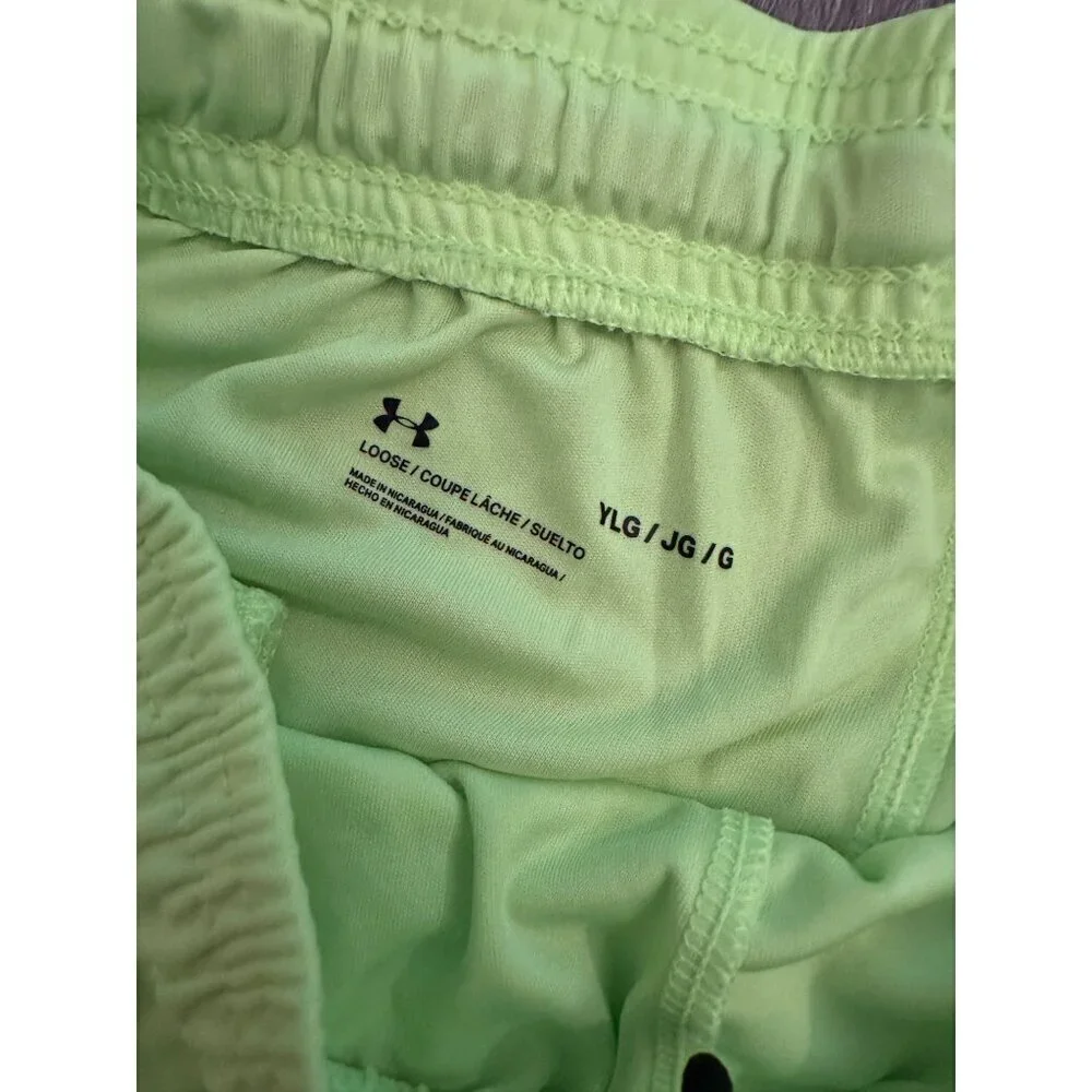 Under Armour Bright Yellow gym shorts size youth large